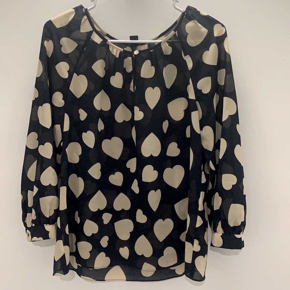 JCrew Heart Blouse